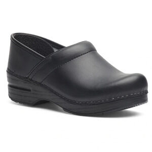 Dansko Professional Black Cabrio leather clogs women size 40